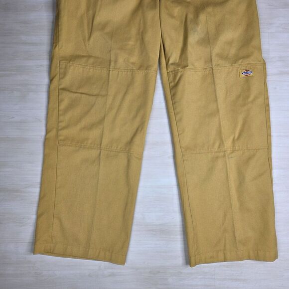 Dickies Loose Fit Double Knee‎ Work Pants Cell Phone Pocket Gold Size 38 x  34 - Picture 6 of 15